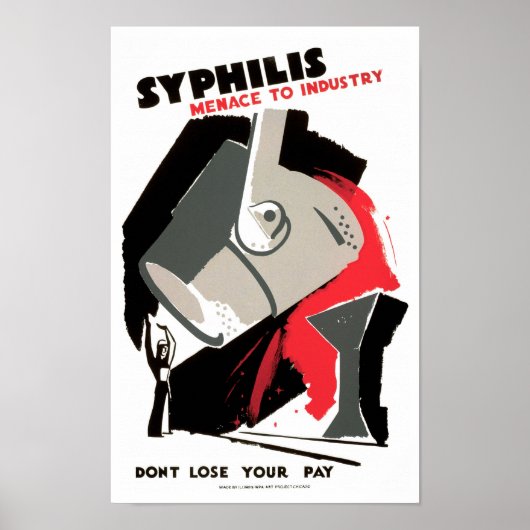 Syphilis ~ Menace naar de industrie Poster (Voorkant)