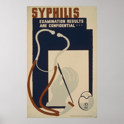Syphilis  WPA Health Poster (Voorkant)