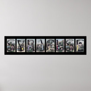 SYRACUSE  Alfabet Letter Name Art Poster