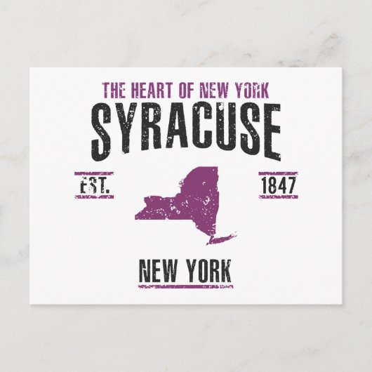Syracuse Briefkaart (Voorkant)