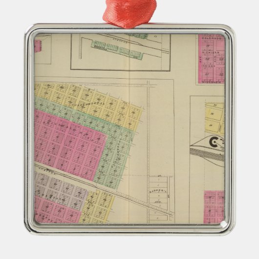 Syracuse, Coolidge, Hudson, Loco, Kansas Metalen Ornament (Voorkant)