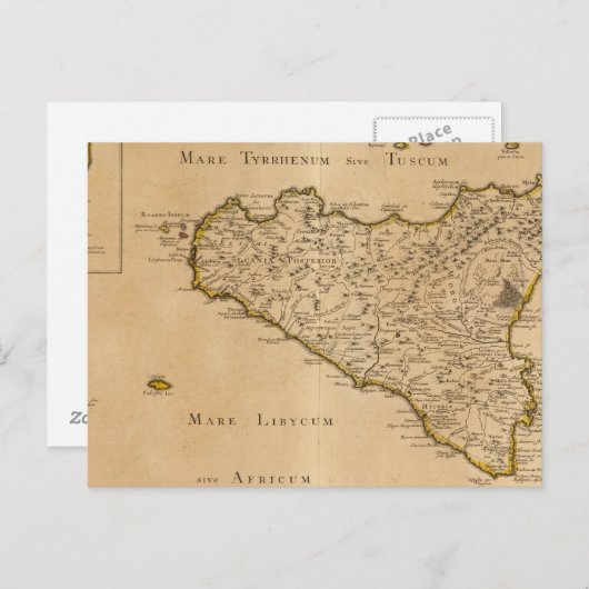 Syracuse en Italië Briefkaart (Voorkant / Achterkant)