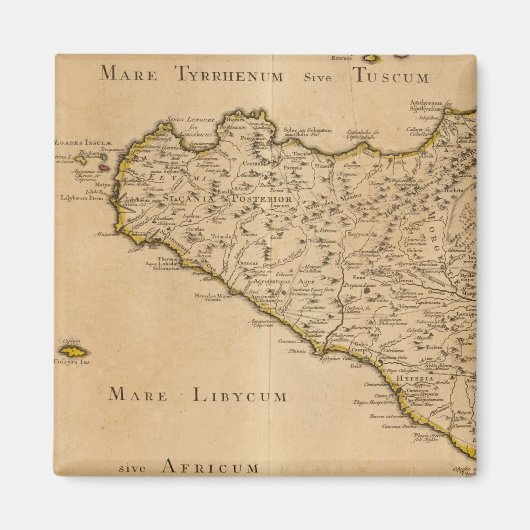 Syracuse en Italië Magneet (Voorkant)