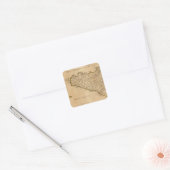Syracuse en Italië Vierkante Sticker (Envelop)