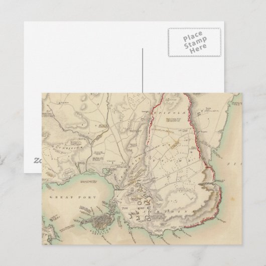 Syracuse en overblijvende overblijfselen van de vi briefkaart (Voorkant / Achterkant)