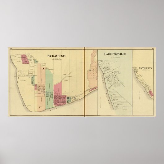 Syracuse met Carletonville Poster (Voorkant)