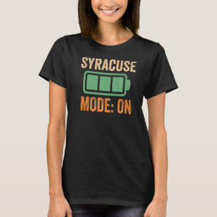 Syracuse-modus op batterij t-shirt