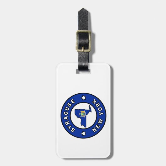 Syracuse New York Bagagelabel (Voorkant verticaal)