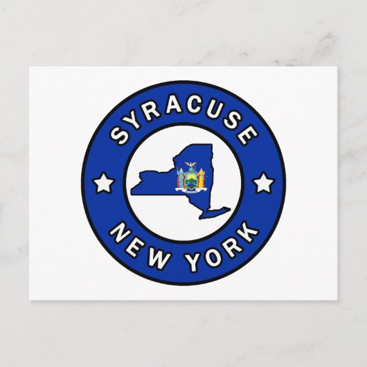 Syracuse New York Briefkaart (Voorkant)
