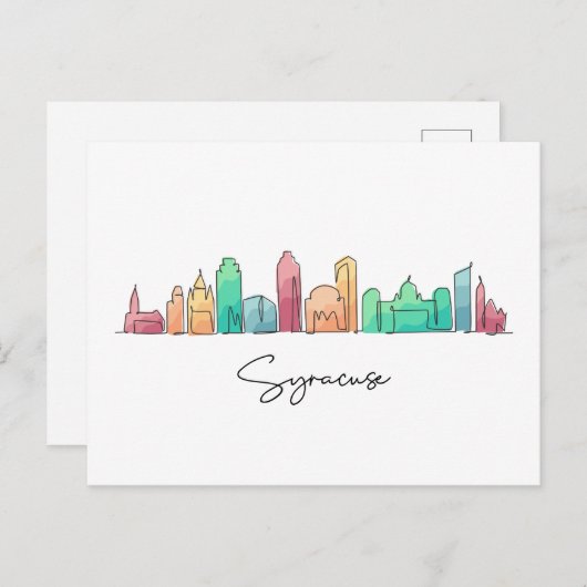 Syracuse NEW YORK Briefkaart (Voorkant / Achterkant)