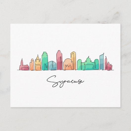 Syracuse NEW YORK Briefkaart (Voorkant)