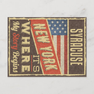 Syracuse New York Briefkaart