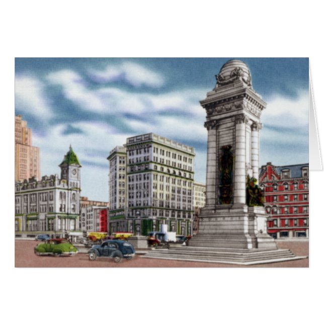 Syracuse New York Clinton Square (Voorkant Horizontaal)