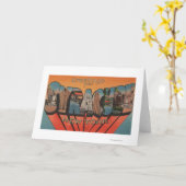 Syracuse, New York - de Grote Scènes van de Brief Kaart (Gele Bloem)