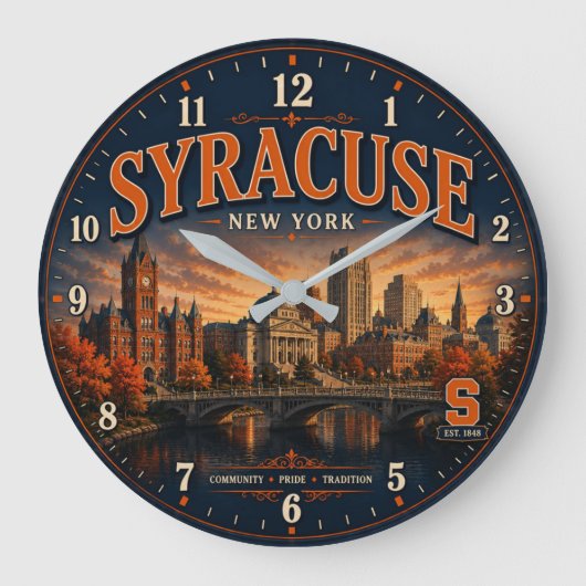 Syracuse New York Grote Klok (Voorkant)