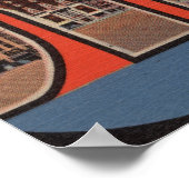 Syracuse, New York - grote letterscènes Poster (Hoek)