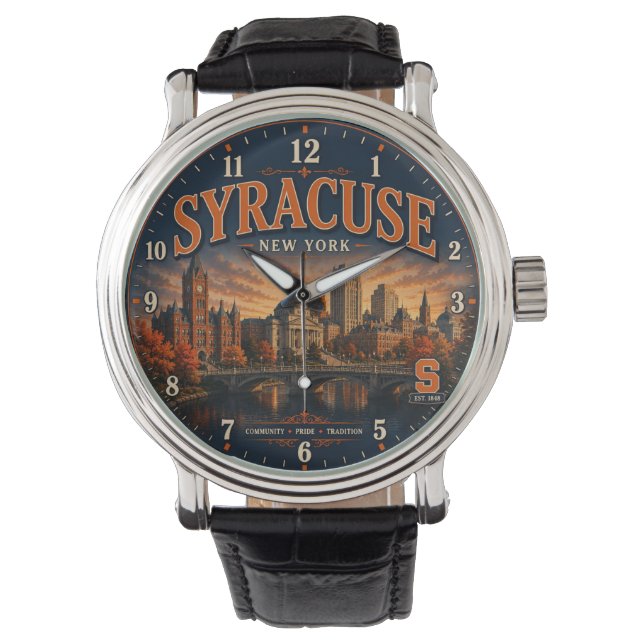 Syracuse New York Horloge (Voorkant)