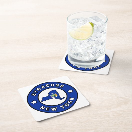 Syracuse New York Kartonnen Onderzetters (Insitu)