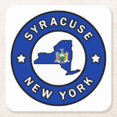 Syracuse New York Kartonnen Onderzetters (Voorkant)