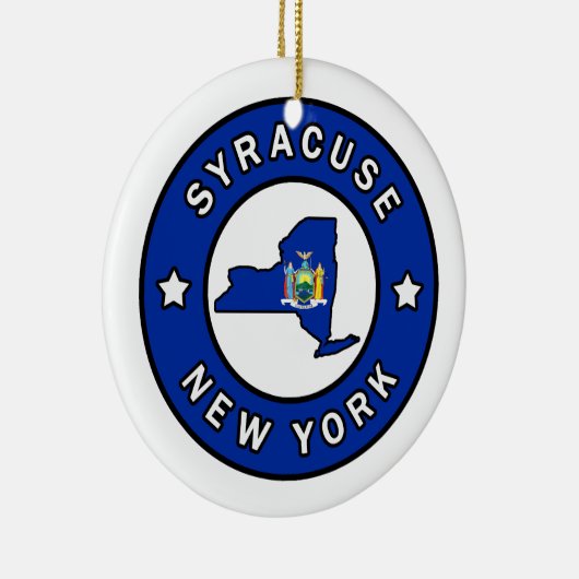 Syracuse New York Keramisch Ornament (Rechts)