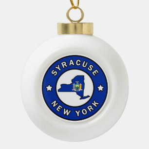 Syracuse New York Keramische Bal Ornament