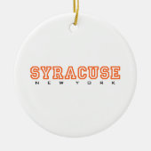 Syracuse, New York - letters Keramisch Ornament (Voorkant)