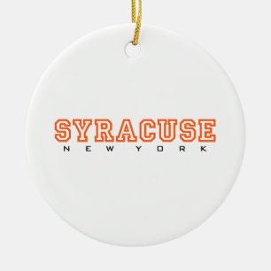 Syracuse, New York - letters Keramisch Ornament