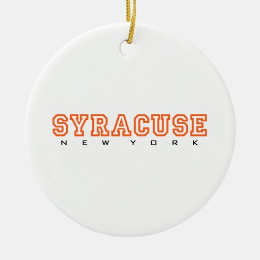 Syracuse, New York - letters Keramisch Ornament (Voorkant)
