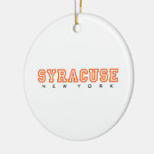 Syracuse, New York - letters Keramisch Ornament (Links)