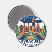 Syracuse New York Magneet (Voorkant / Achterkant)