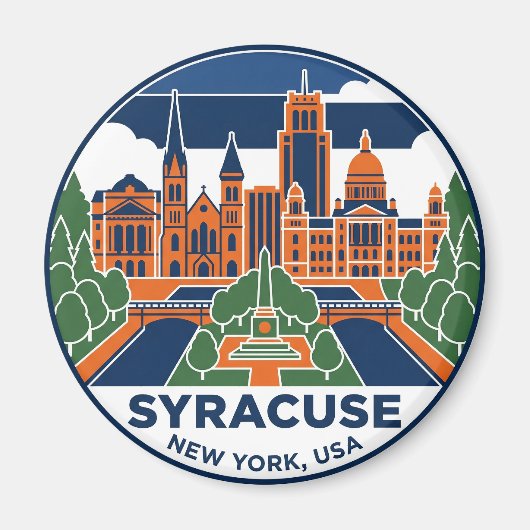 Syracuse New York Magneet (Voorkant)