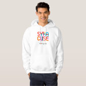 Syracuse New York Mid Century, Pop Art, Hoodie (Voorkant volledig)