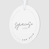 Syracuse, New York NY Travel Verenigde Staten Ornament (voorkant)