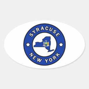 Syracuse New York Ovale Sticker