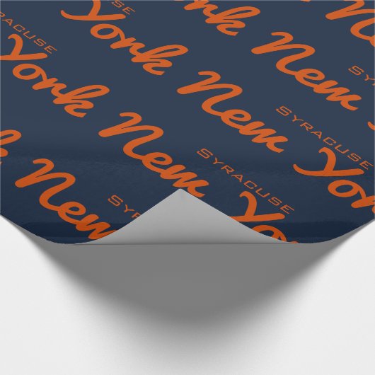 Syracuse, New York-pakpapier Cadeaupapier (Hoek)