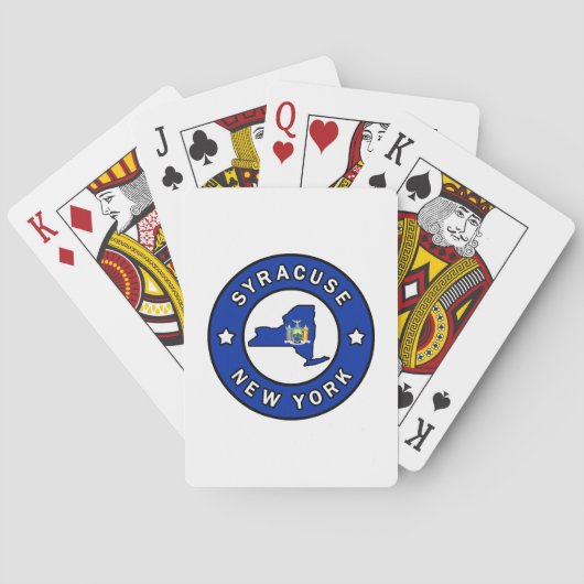 Syracuse New York Pokerkaarten (Achterkant)