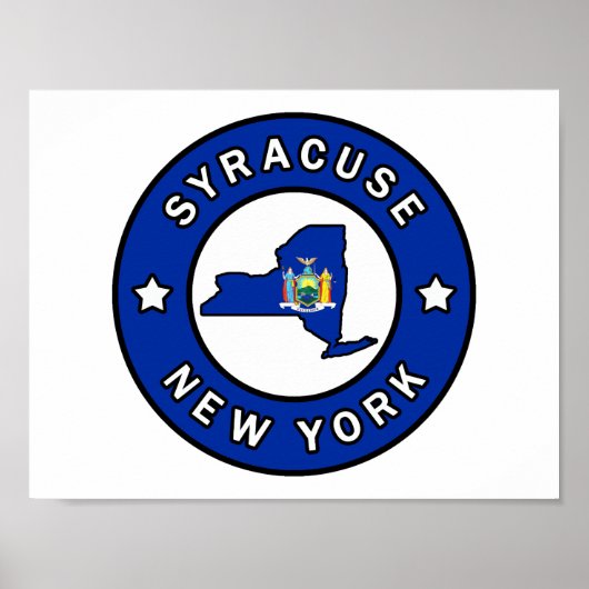 Syracuse New York Poster (Voorkant)