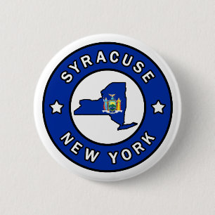 Syracuse New York Ronde Button 5,7 Cm