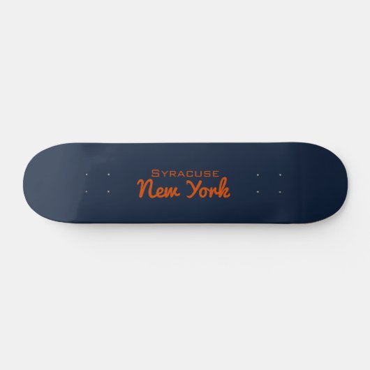 Syracuse, New York Skateboard (Horizontaal)