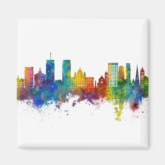 Syracuse New York Skyline Magneet (Voorkant)