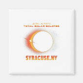 Syracuse New York Totale Zonsverduistering 2024 1 Magneet (Voorkant)