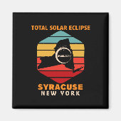  Syracuse New York Totale Zonsverduistering 2024 Magneet (Voorkant)