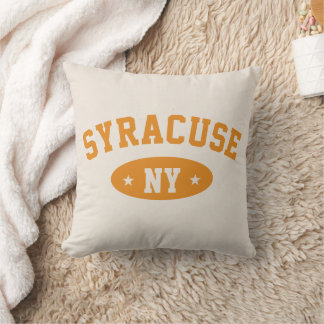 Syracuse New York Vintage Typography Throw Pillow Kussen