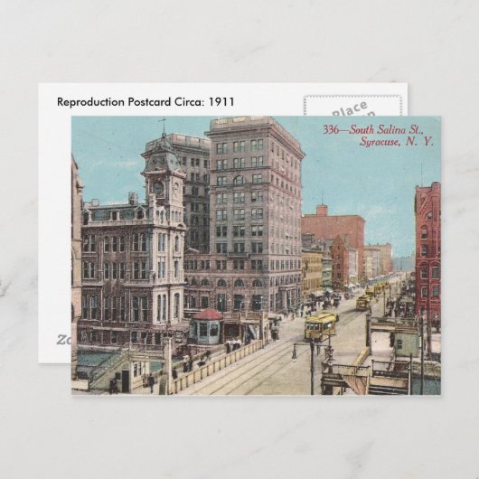 Syracuse NY Briefkaart (Voorkant / Achterkant)