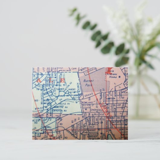 SYRACUSE, NY  Kaart Briefkaart (Staand voorkant)