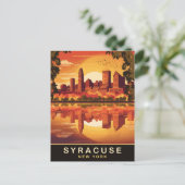 Syracuse, NY Staat, Reizen Briefkaart (Staand voorkant)