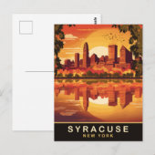 Syracuse, NY Staat, Reizen Briefkaart (Voorkant / Achterkant)