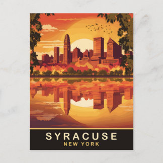 Syracuse, NY Staat, Reizen Briefkaart