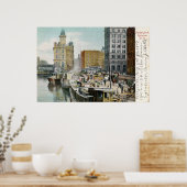 Syracuse, Packet Dock, 1905  Poster (Keuken)