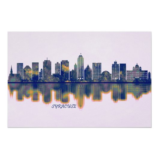 Syracuse Skyline Perfect Poster (Voorkant)